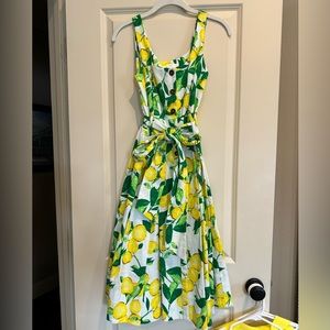 Lemon summer midi dress!